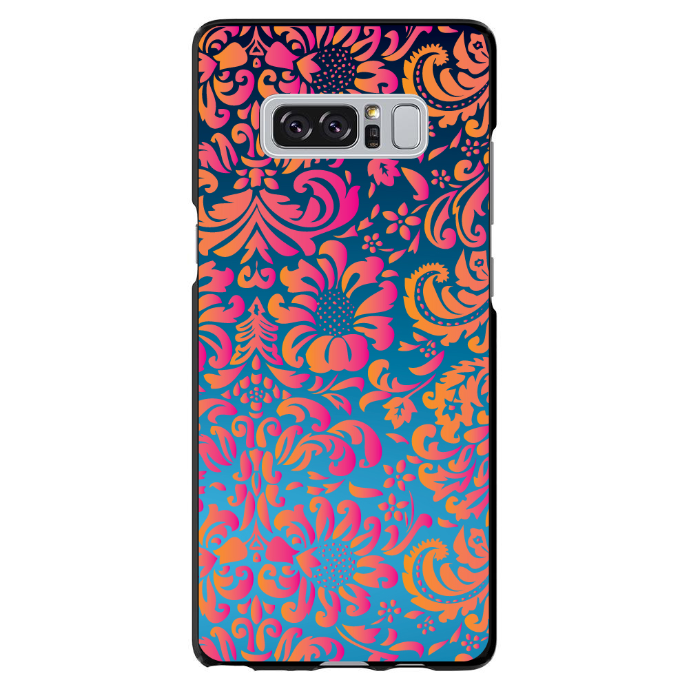 Funda rígida para Samsung Galaxy Note rosa naranja azul flor floral - Imagen 7 de 7
