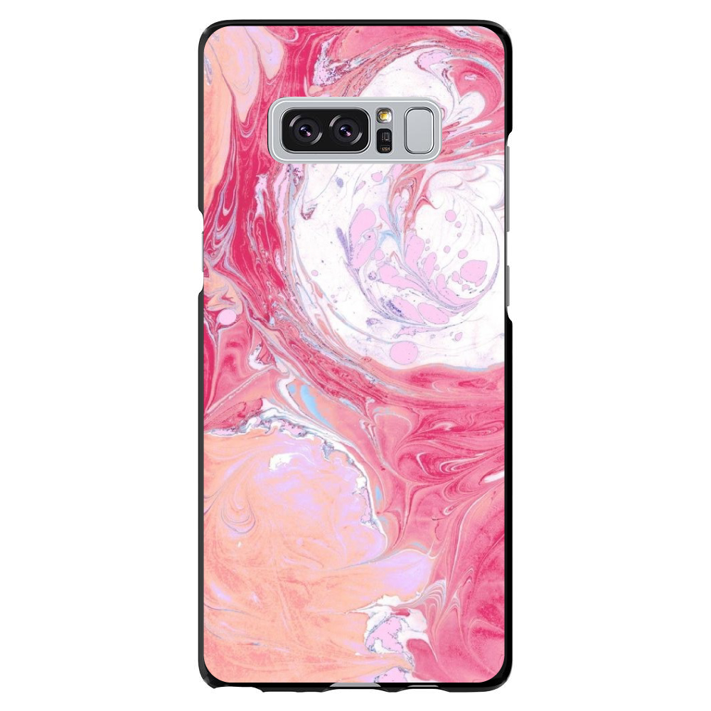Hard Case Schutzhülle für Samsung Galaxy Note Hot Pink Blau Weiß Marmor - Bild 7 von 7