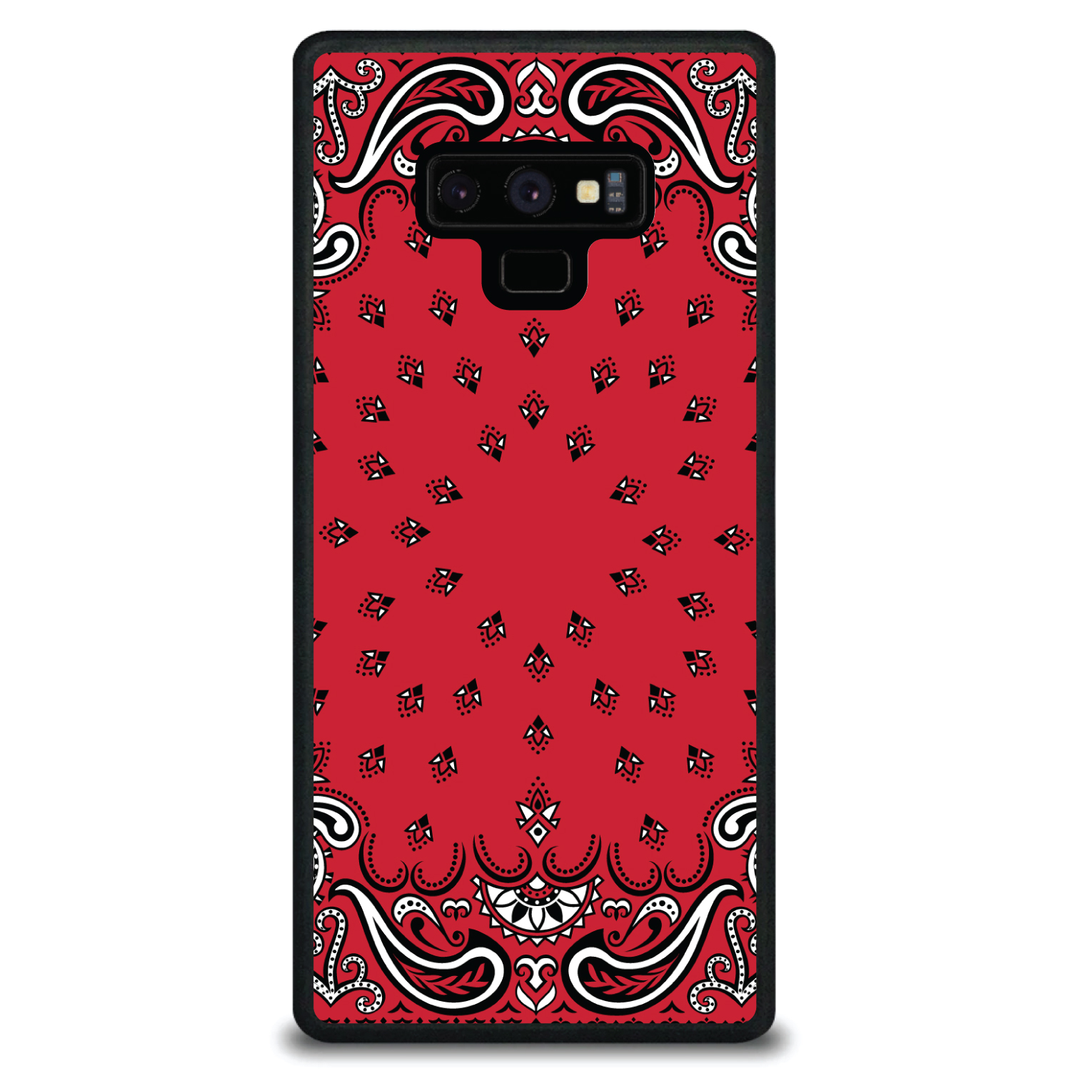 Hard Case Cover for Samsung Galaxy Note Bandana Print - Red, Black, White - Bild 6 von 7