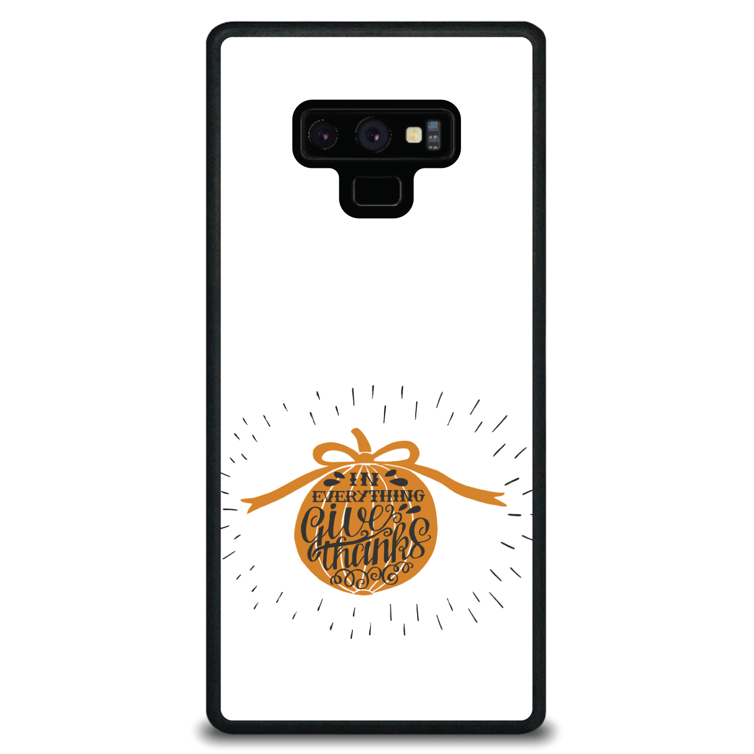 Funda Rígida para Samsung Galaxy Note Todo Gracias - Naranja Blanco - Imagen 6 de 7