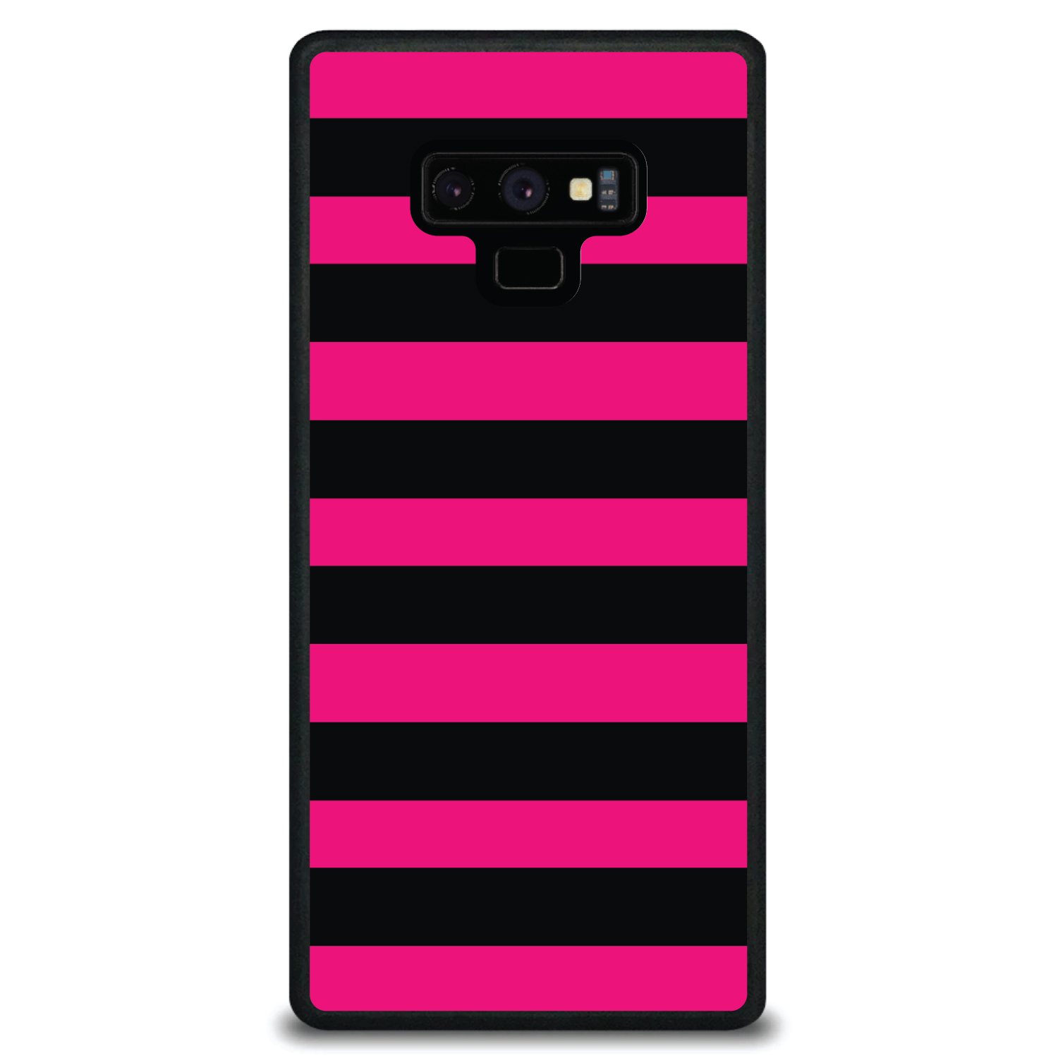 Hard Case Cover for Samsung Galaxy Note Black & Pink Bold Stripes - Picture 6 of 7