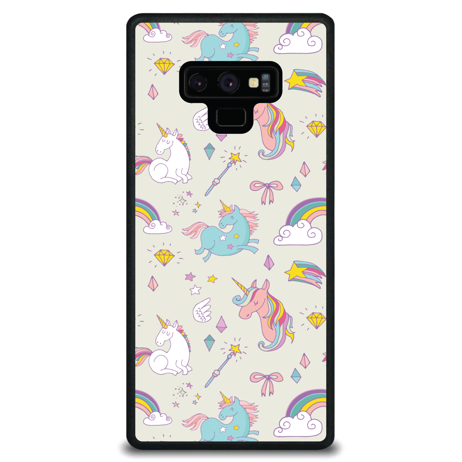 Funda rígida para varita arco iris unicornio unicornio Samsung Galaxy Note - beige - Imagen 6 de 7