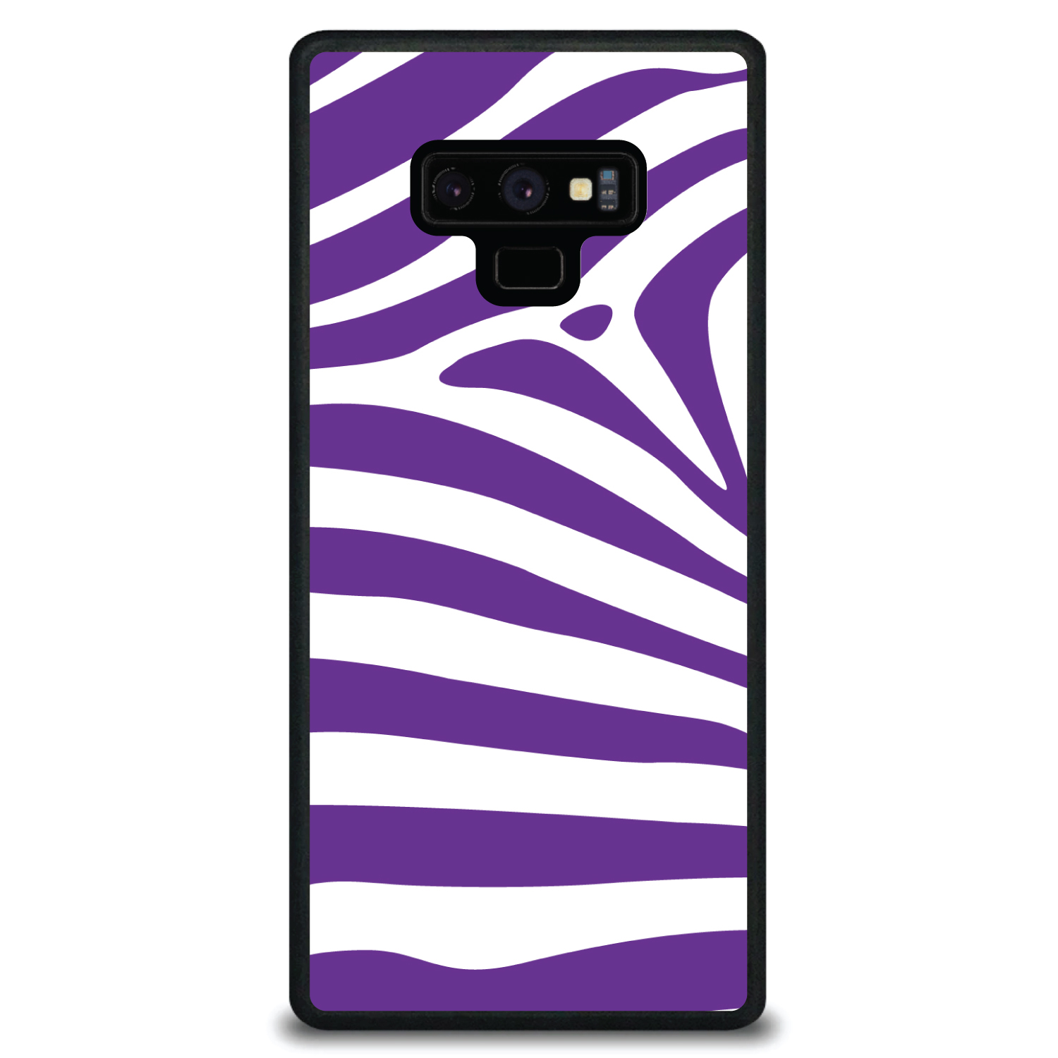Funda rígida para Samsung Galaxy Note púrpura y blanco piel cebra rayas - Imagen 6 de 7