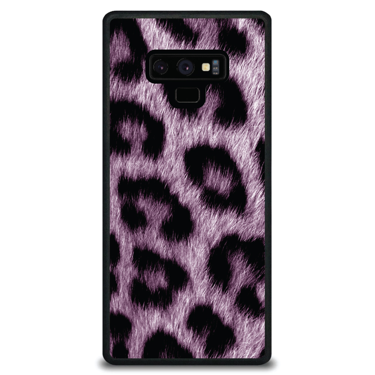 Funda rígida para piel de leopardo púrpura negro negro púrpura - Imagen 6 de 7