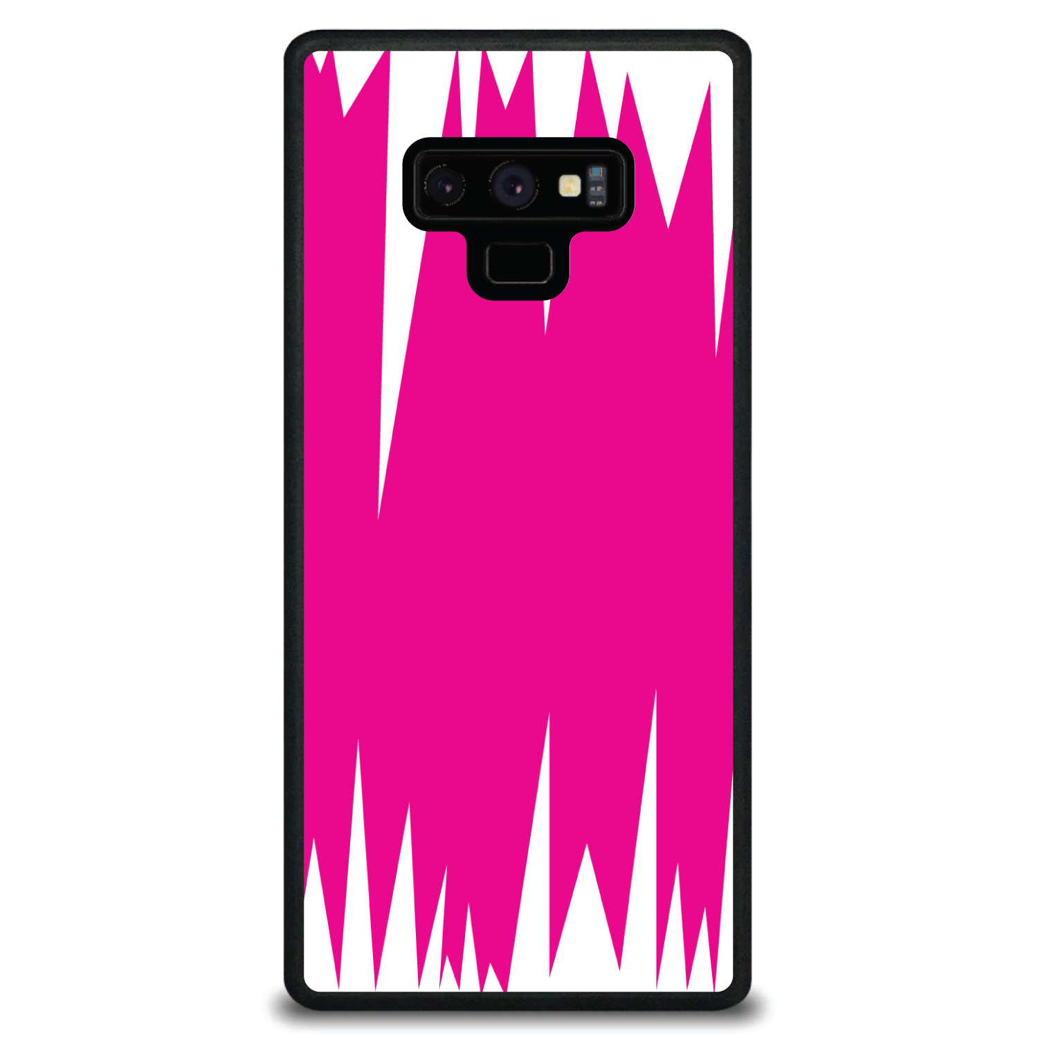 Hard Case Cover for Samsung Galaxy Note Neon Pink White Spikes - Picture 6 of 7