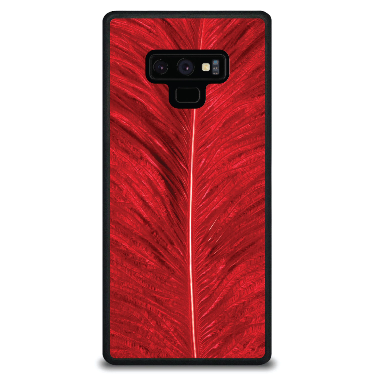 Funda Rígida para Samsung Galaxy Note Textura Pluma Roja - Imagen 6 de 7