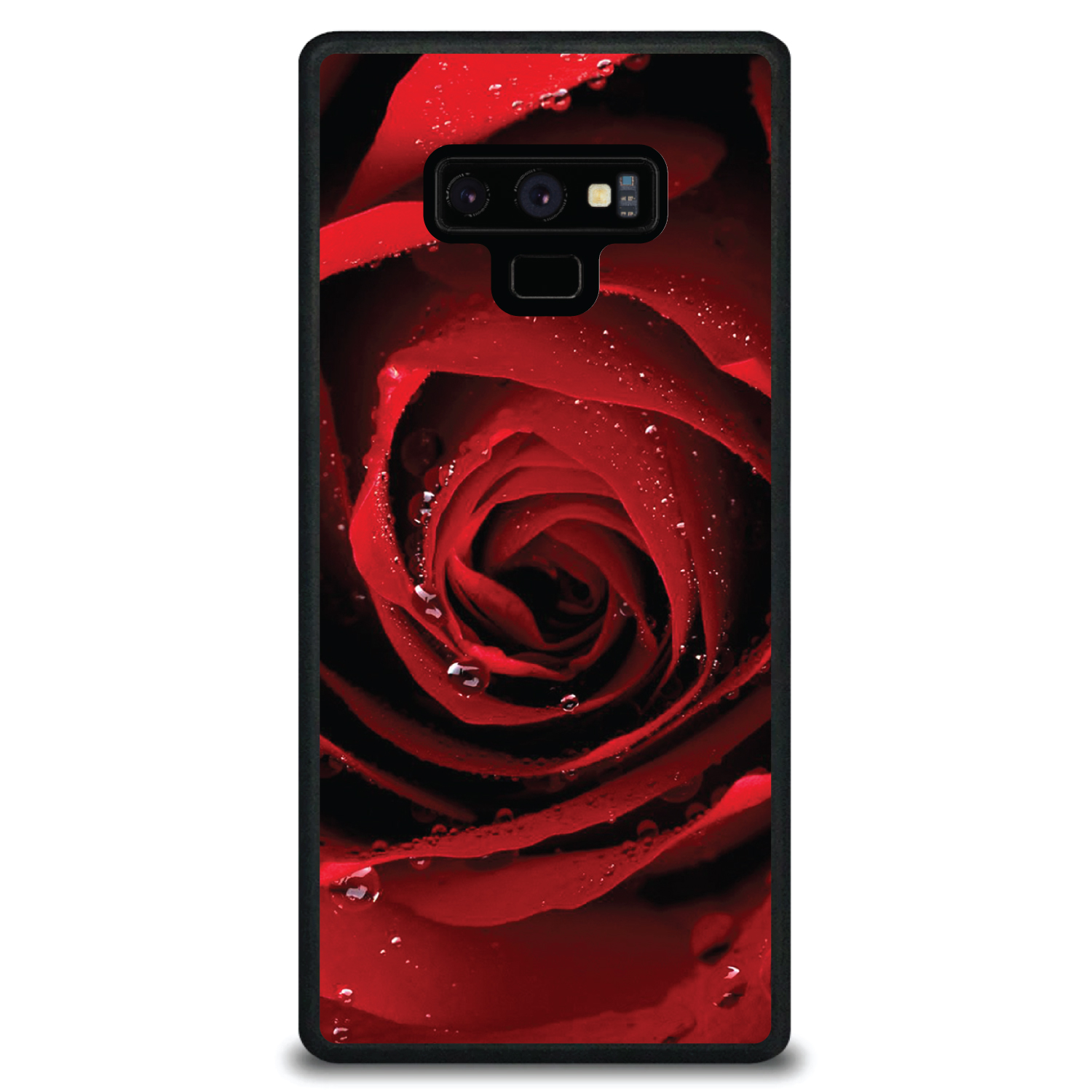 Hard Case Cover for Samsung Galaxy Note Dew Covered Red Rose - Picture 6 of 7