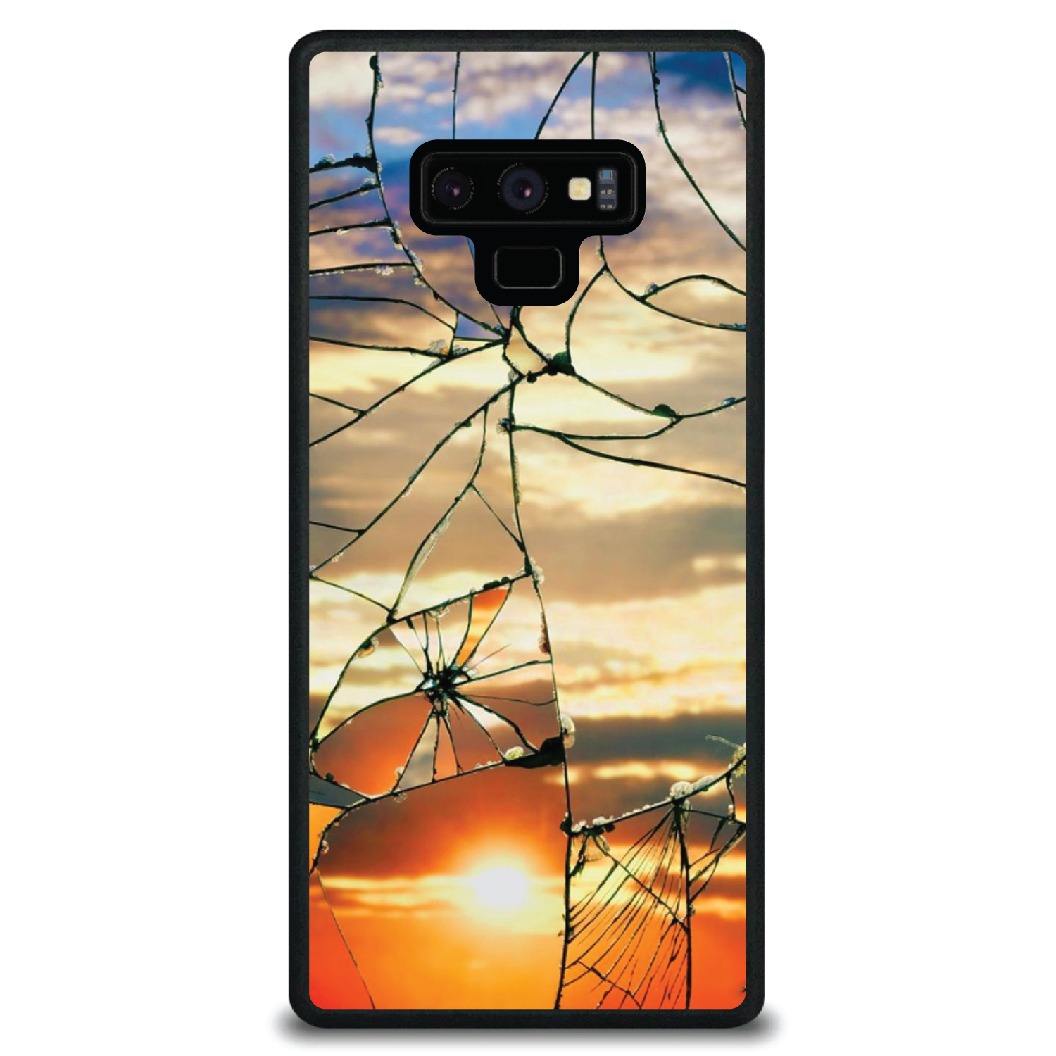 Funda Rígida para Samsung Galaxy Note Vidrio Roto Amanecer - Imagen 6 de 7