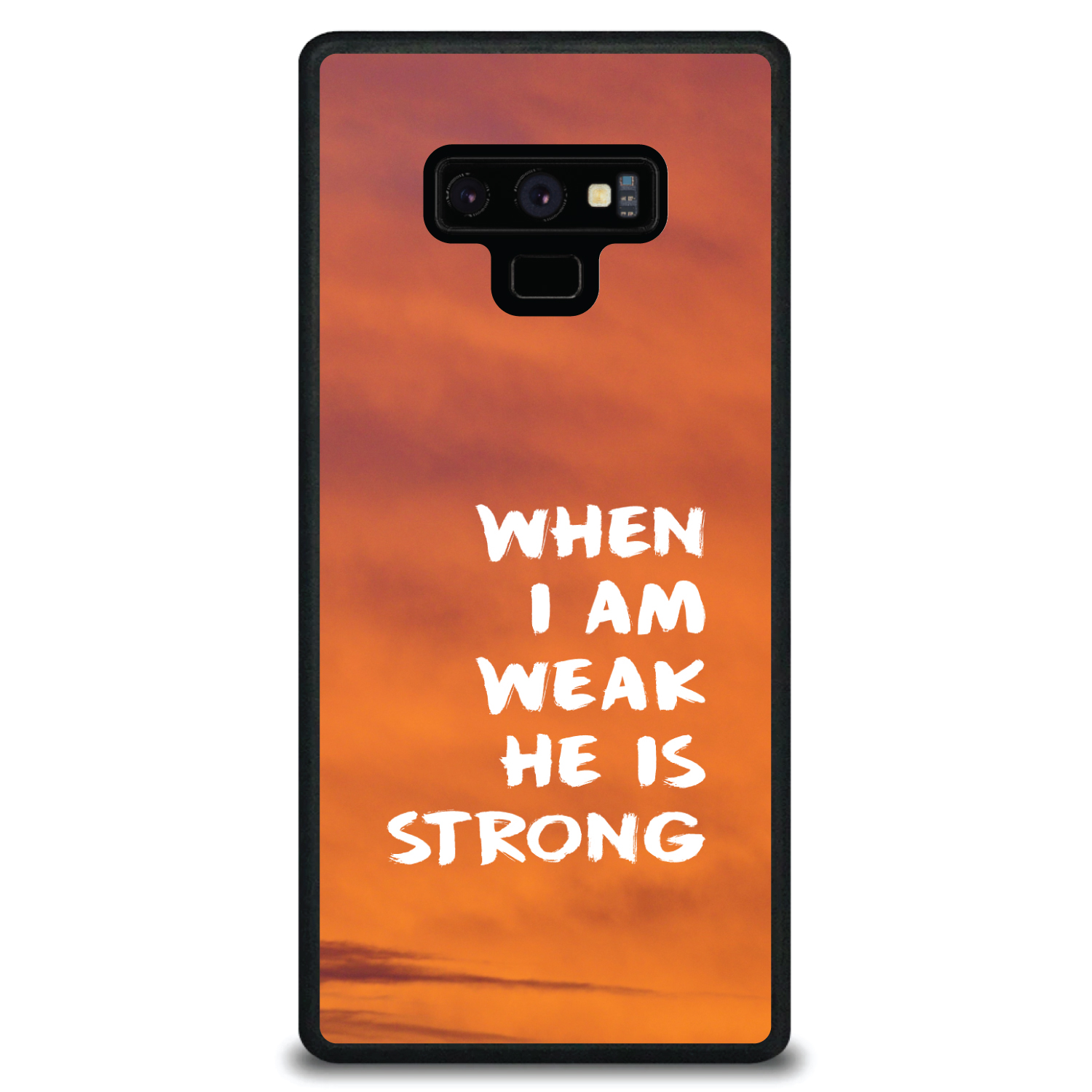 Hard Case Cover for Samsung Galaxy Note When I Am Weak, He Is Strong - Picture 6 of 7