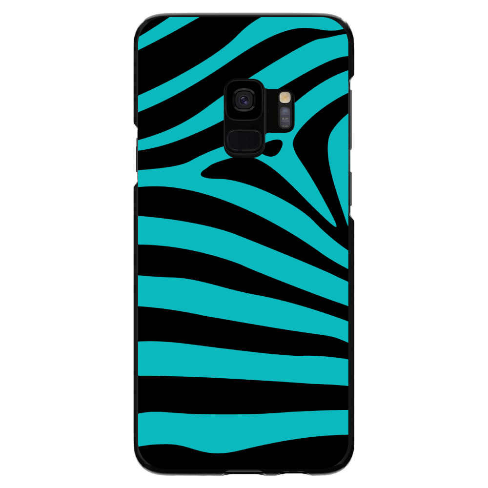 Hard Case Cover for Samsung Galaxy S Teal Black Zebra Stripes - Picture 5 of 6