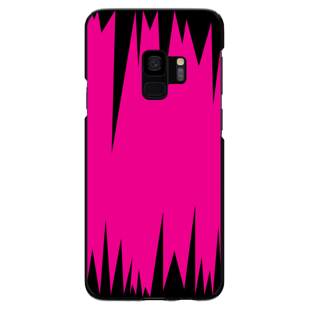 Hard Case Hülle für Samsung Galaxy S Neon Pink Schwarz Spikes - Bild 5 von 6