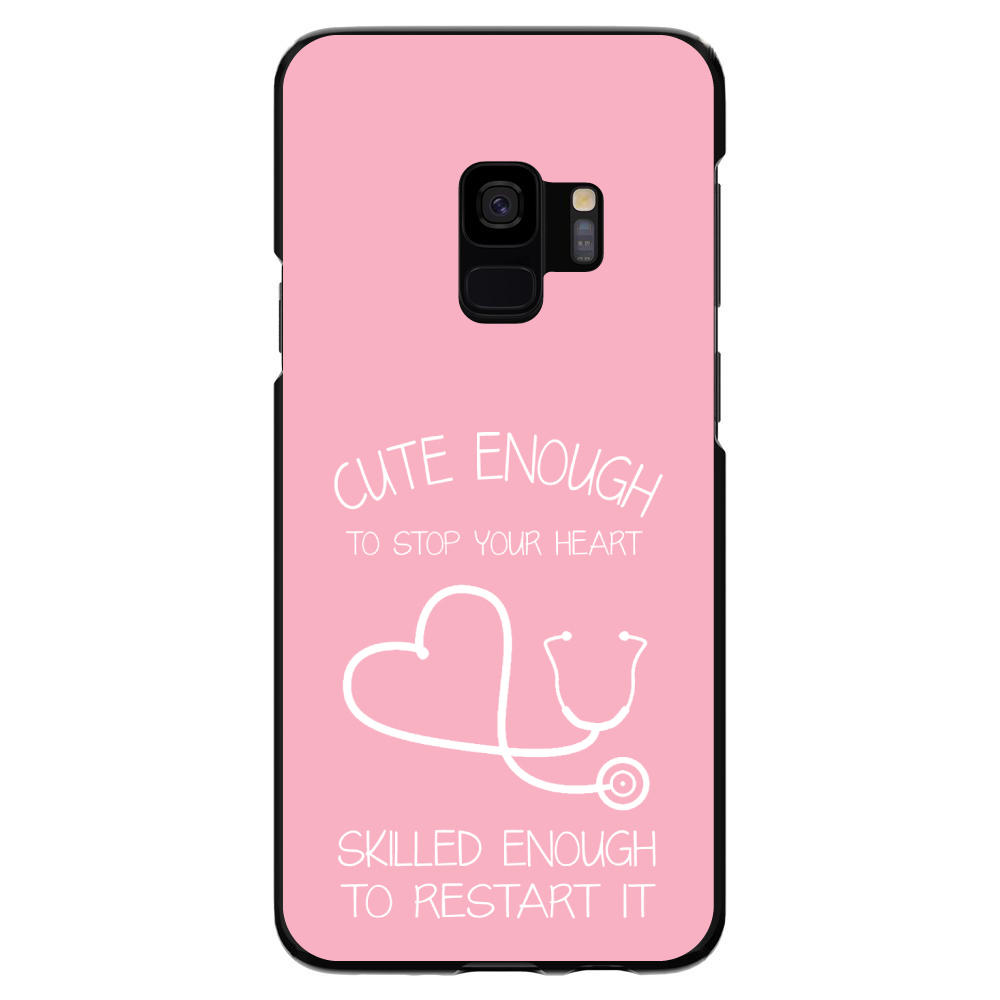 Hard Case Hülle für Samsung Galaxy S Pink Krankenschwester Stethoskop Herz - Bild 5 von 6