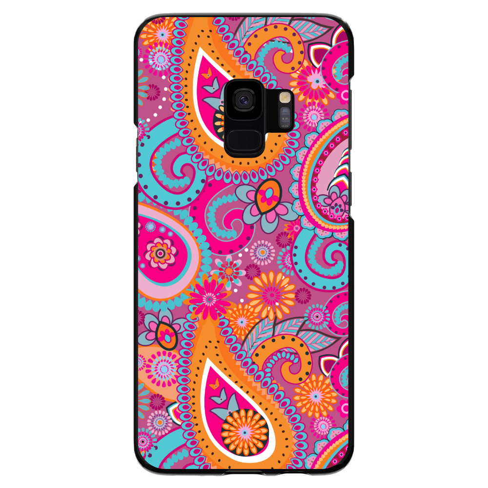 Funda Rígida para Samsung Galaxy S Rosa Azul Naranja Paisley - Imagen 5 de 6