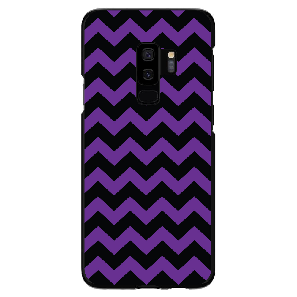 Hard Case Cover for Samsung Galaxy S Black Purple Chevron Stripes - Picture 6 of 6