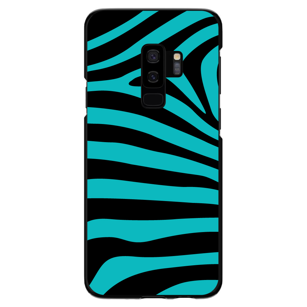 Hard Case Cover for Samsung Galaxy S Teal Black Zebra Stripes - Picture 6 of 6