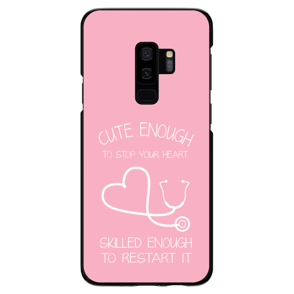 Hard Case Hülle für Samsung Galaxy S Pink Krankenschwester Stethoskop Herz - Bild 6 von 6