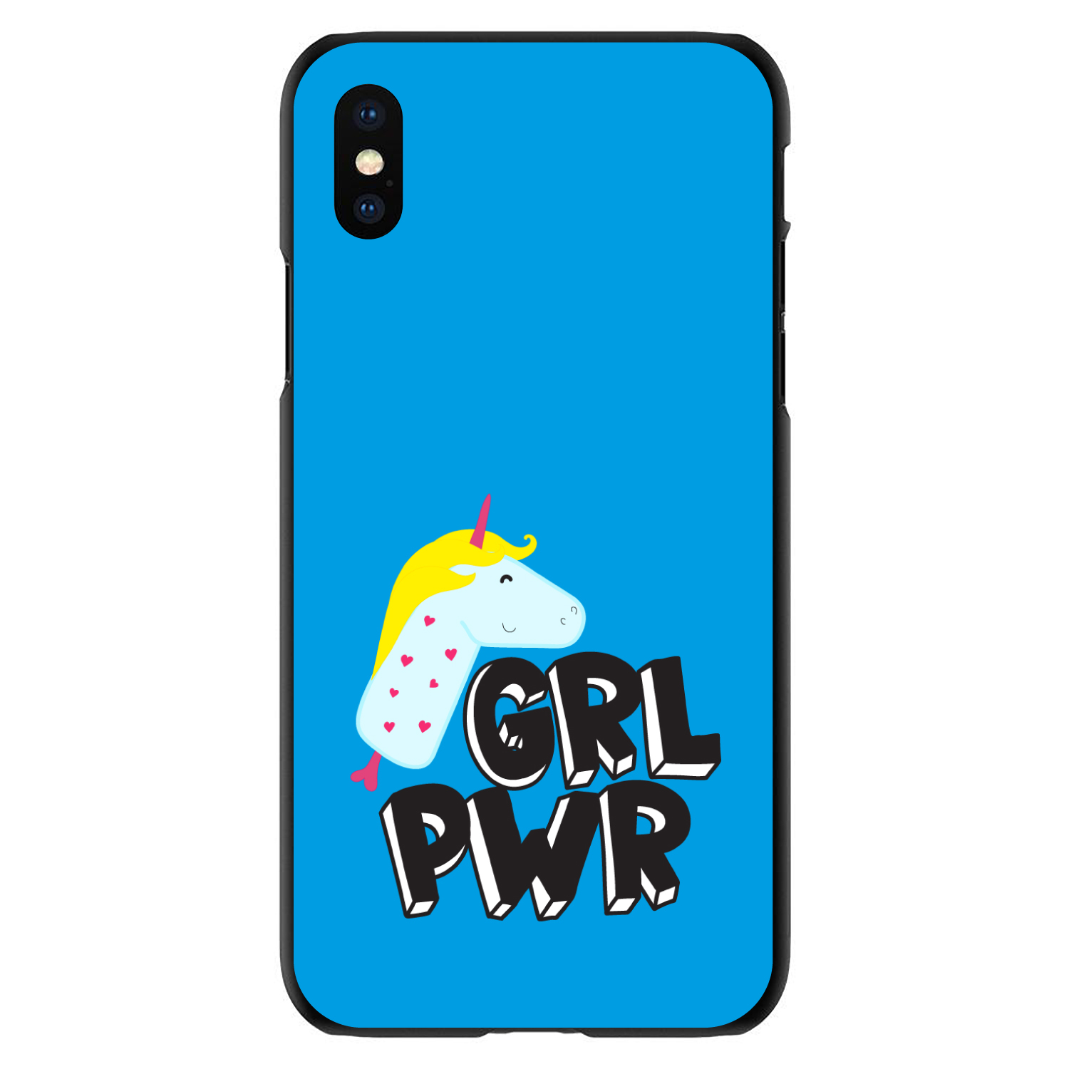 Hard Case Cover for iPhone / Samsung Galaxy GRL PWR - Unicorn Blue Background - Picture 6 of 38