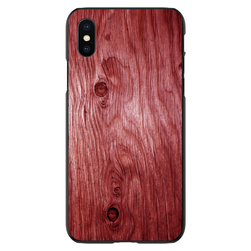 Hard Case Cover for iPhone / Samsung Galaxy Dark Red Weathered Wood Grain - Picture 9 of 39