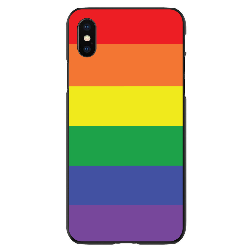 Hard Case Cover for iPhone / Samsung Galaxy Rainbow Stripes Gay Pride - Picture 9 of 39