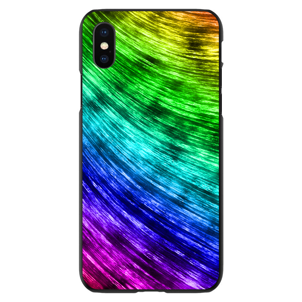 Hard Case Cover for iPhone / Samsung Galaxy Rainbow Shimmering Curve - Picture 8 of 38