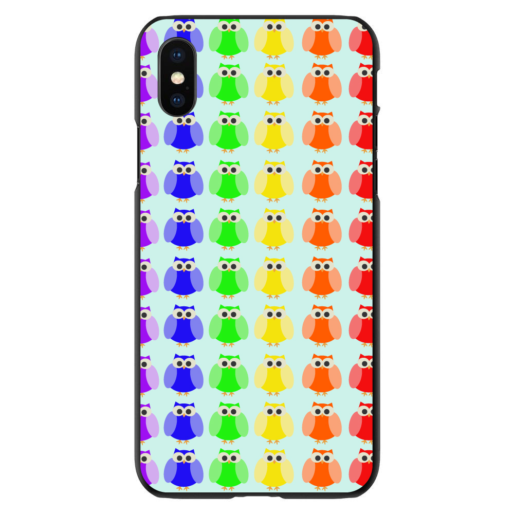 Hard Case Cover for iPhone / Samsung Galaxy Rainbow Owls Cartoon - Picture 8 of 38
