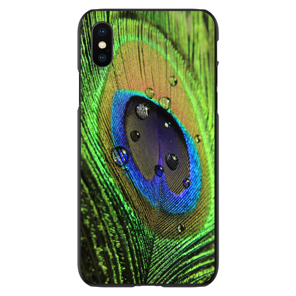 Funda rígida para iPhone/Samsung Galaxy pluma de pavo real primer plano - Imagen 9 de 39