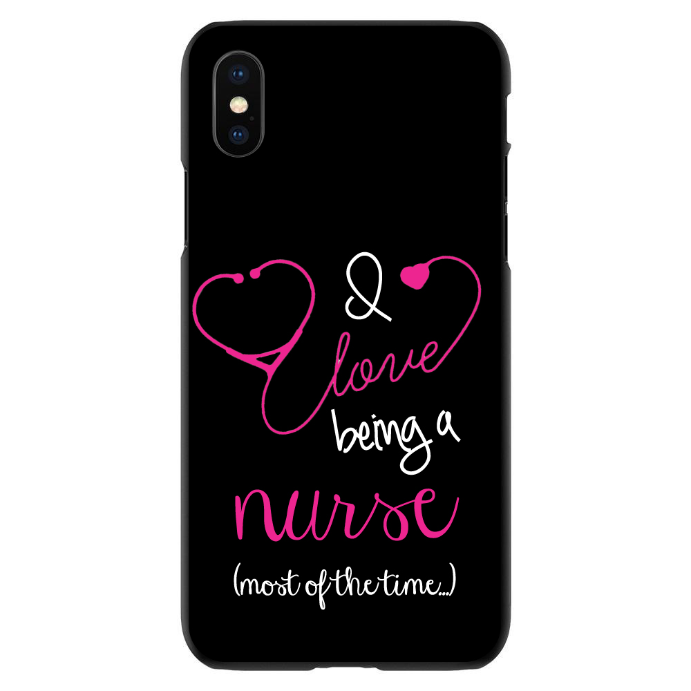 Hard Case Hülle für iPhone / Samsung Galaxy Love Being A Nurse Most of Time - Bild 9 von 39