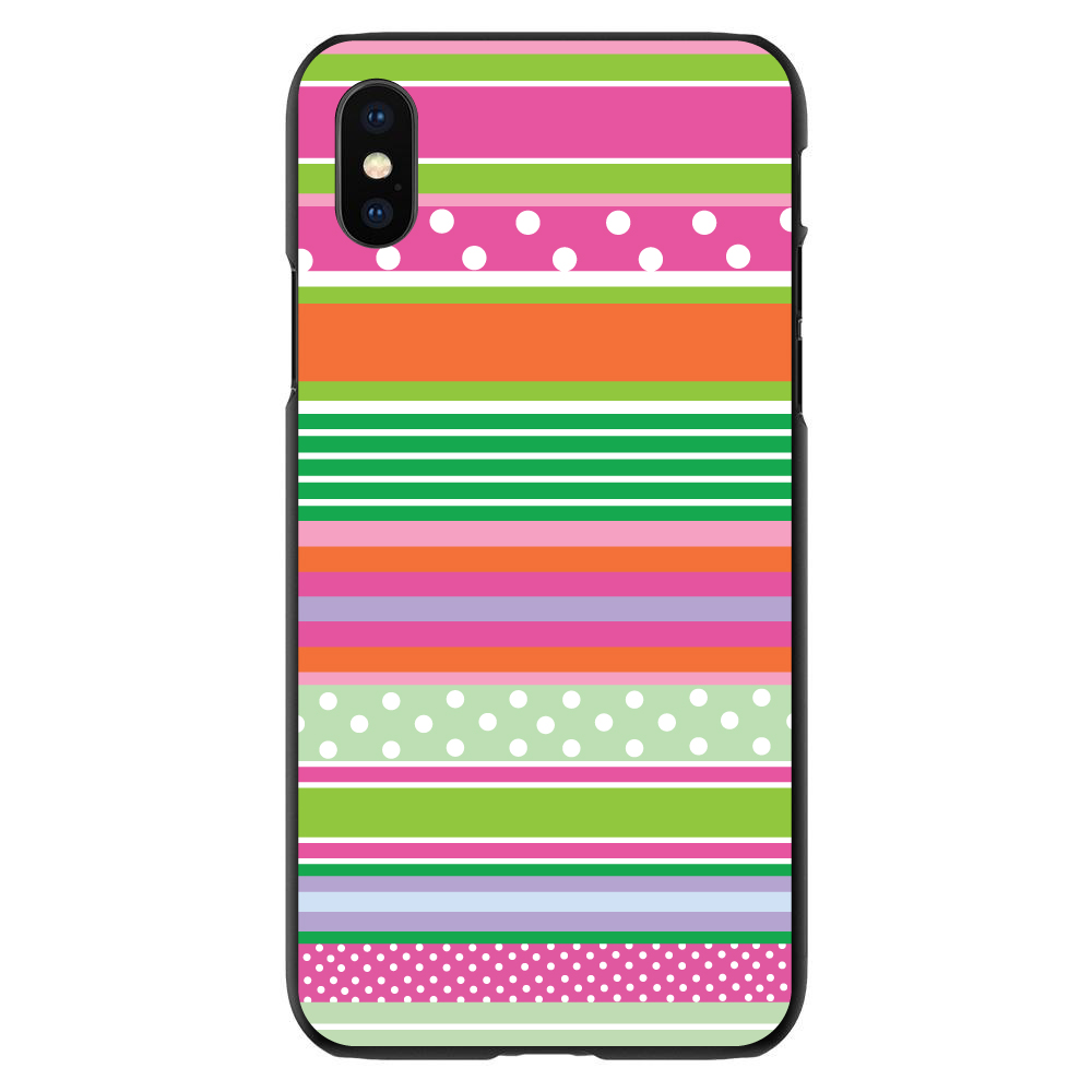 Hard Case Cover for iPhone / Samsung Galaxy Green Pink White Stripe Polka Dot - Bild 8 von 38
