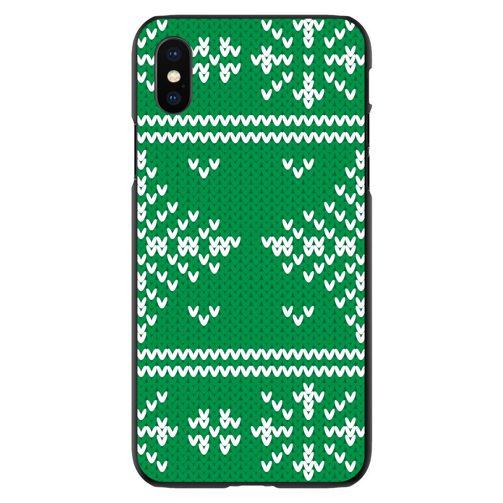 Hard Case Cover for iPhone / Samsung Galaxy Green White Ugly Christmas Sweater - Picture 6 of 38