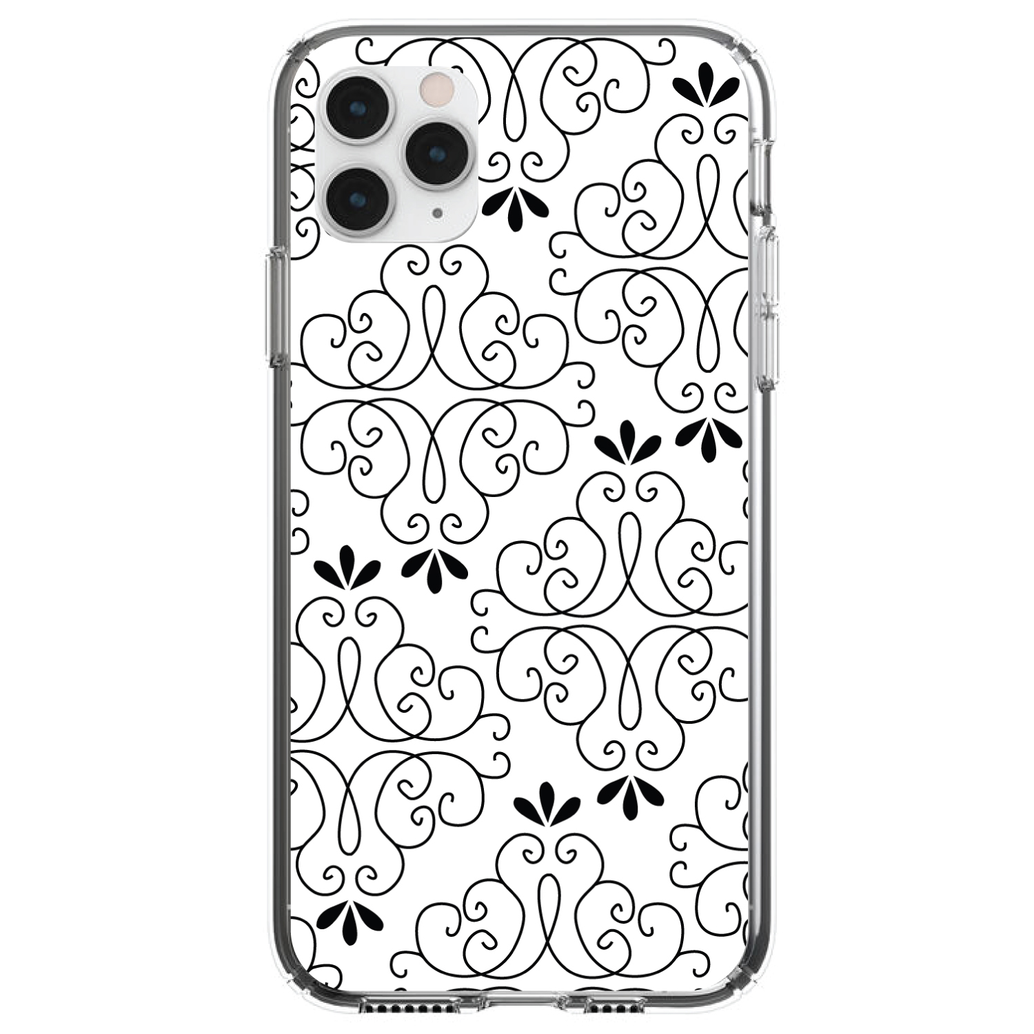Clear Apple Patterned iPhone Case