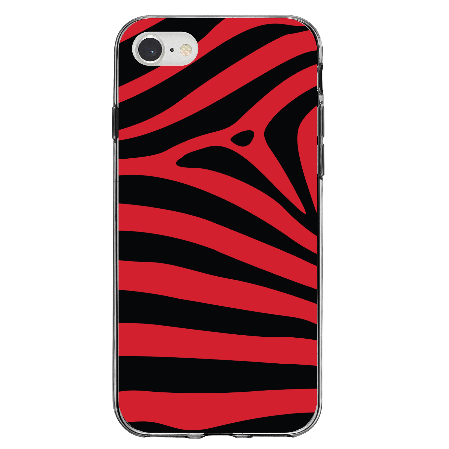 Zebra Striped Transparent Phone Case for iPhone 12 11 Pro Max XS XR X 12 iPhone 12 Mini Arty Case iPhone 7 8 Plus Case SE 2020