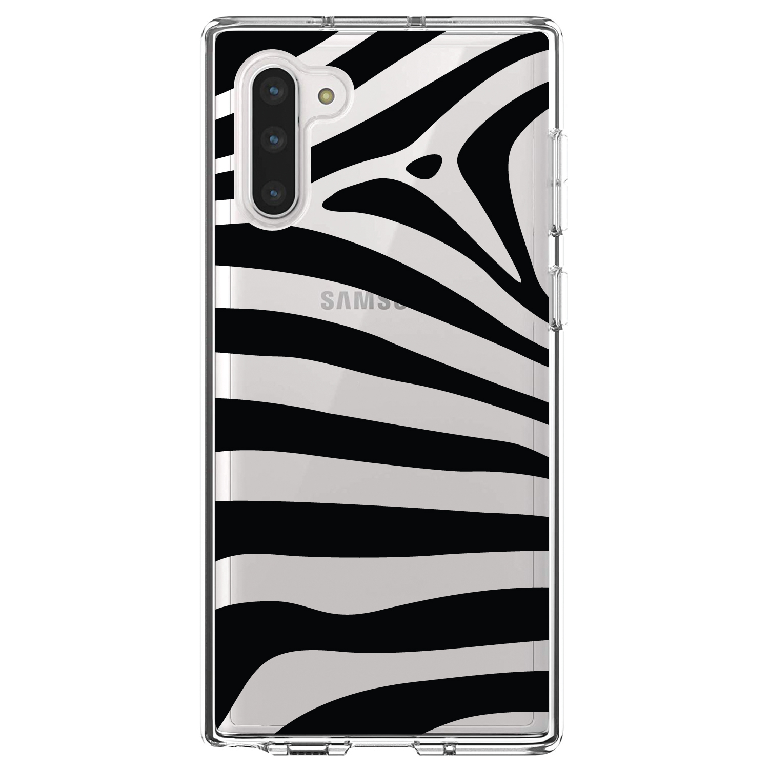 Clear Case for Galaxy Note Black & Clear Zebra Stripes - Picture 4 of 7