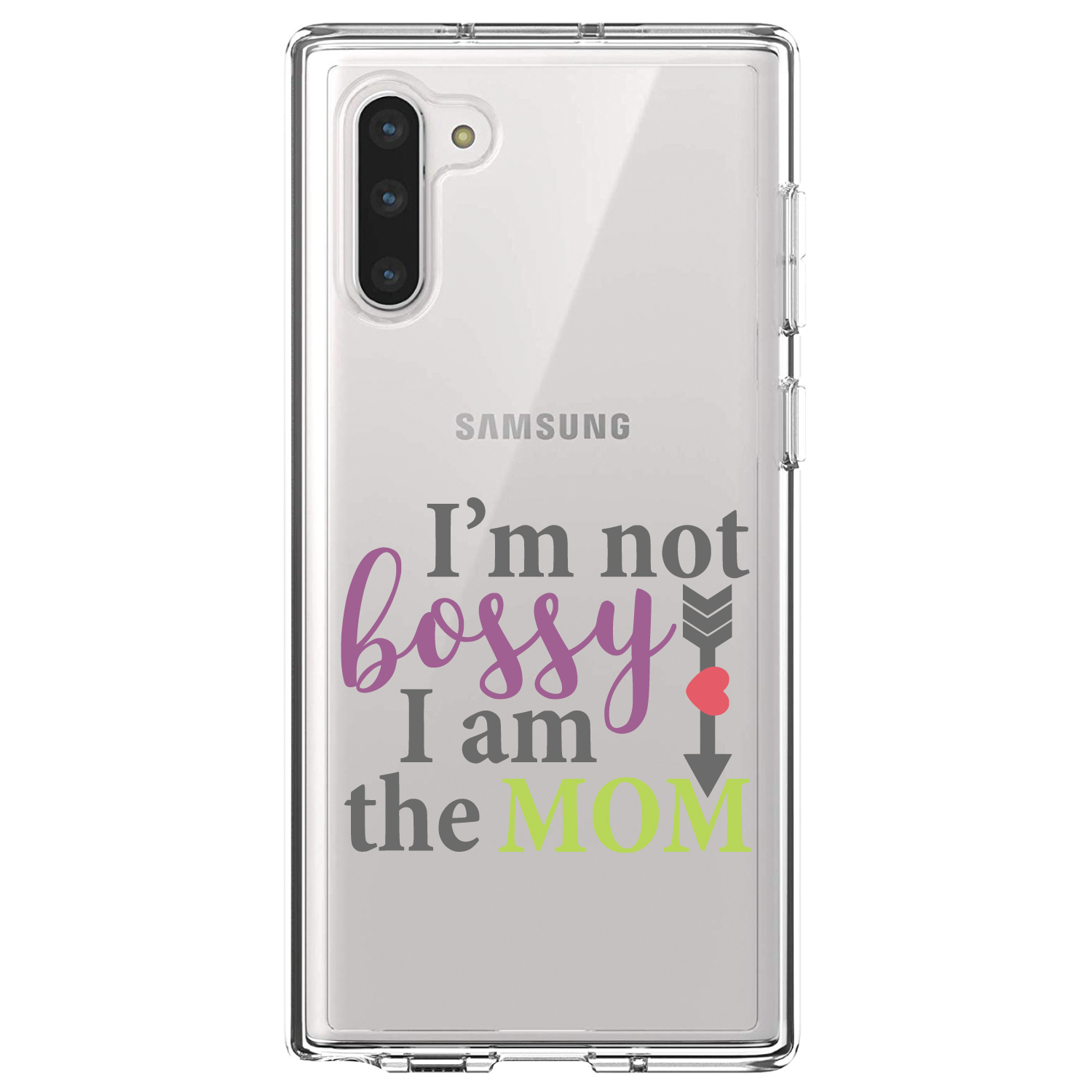 Clear Case for Galaxy Note I'm Not Bossy I Am The Mom - Picture 4 of 7