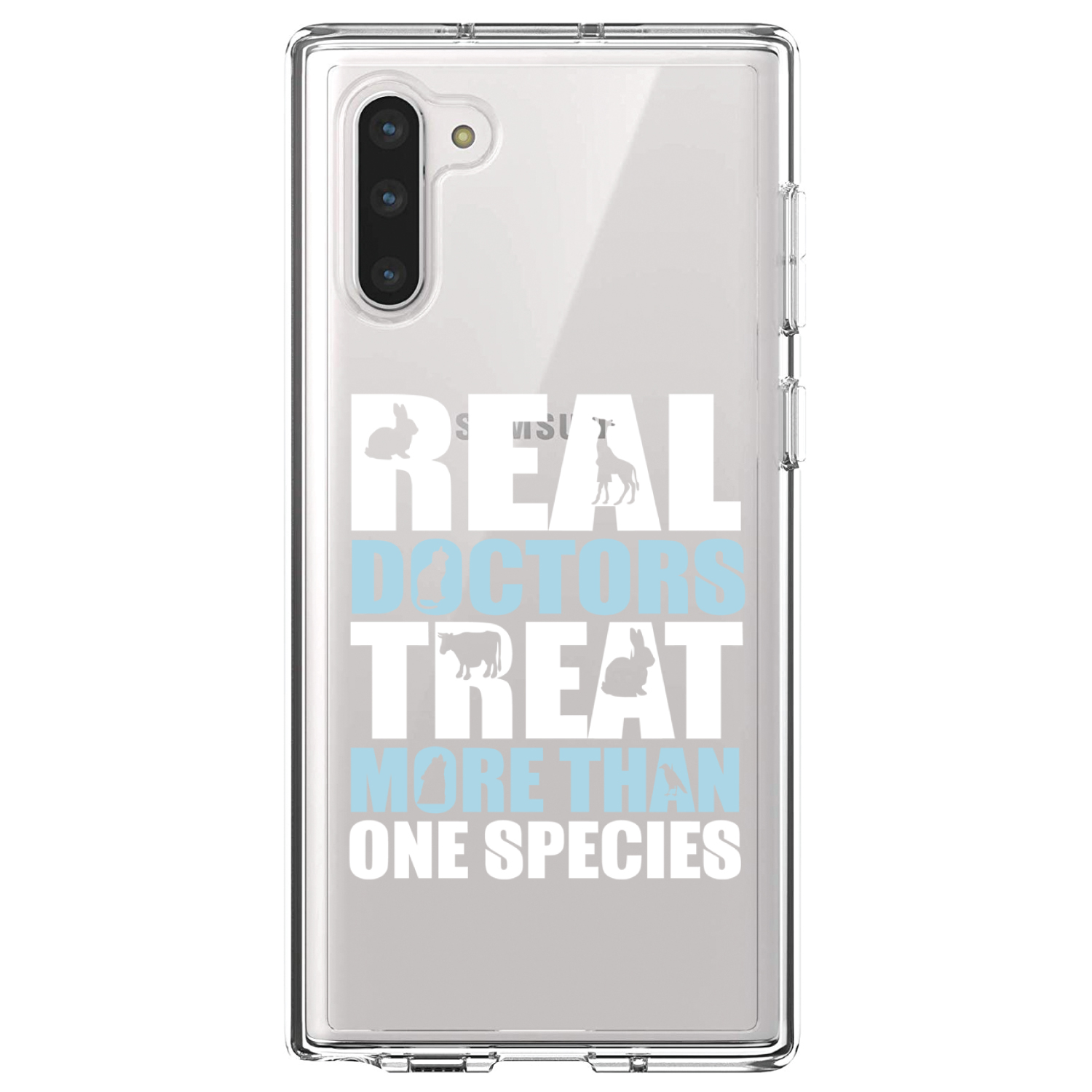 Clear Case for Galaxy Note Real Doctors Treat More Than One Species - Bild 4 von 7