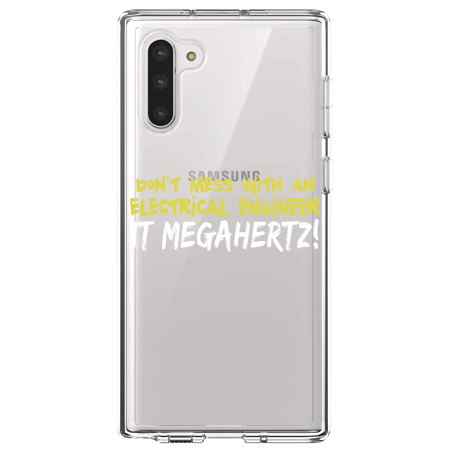 Clear Case for Galaxy Note Dont Mess Electrical Engineer Megahertz - Picture 4 of 7
