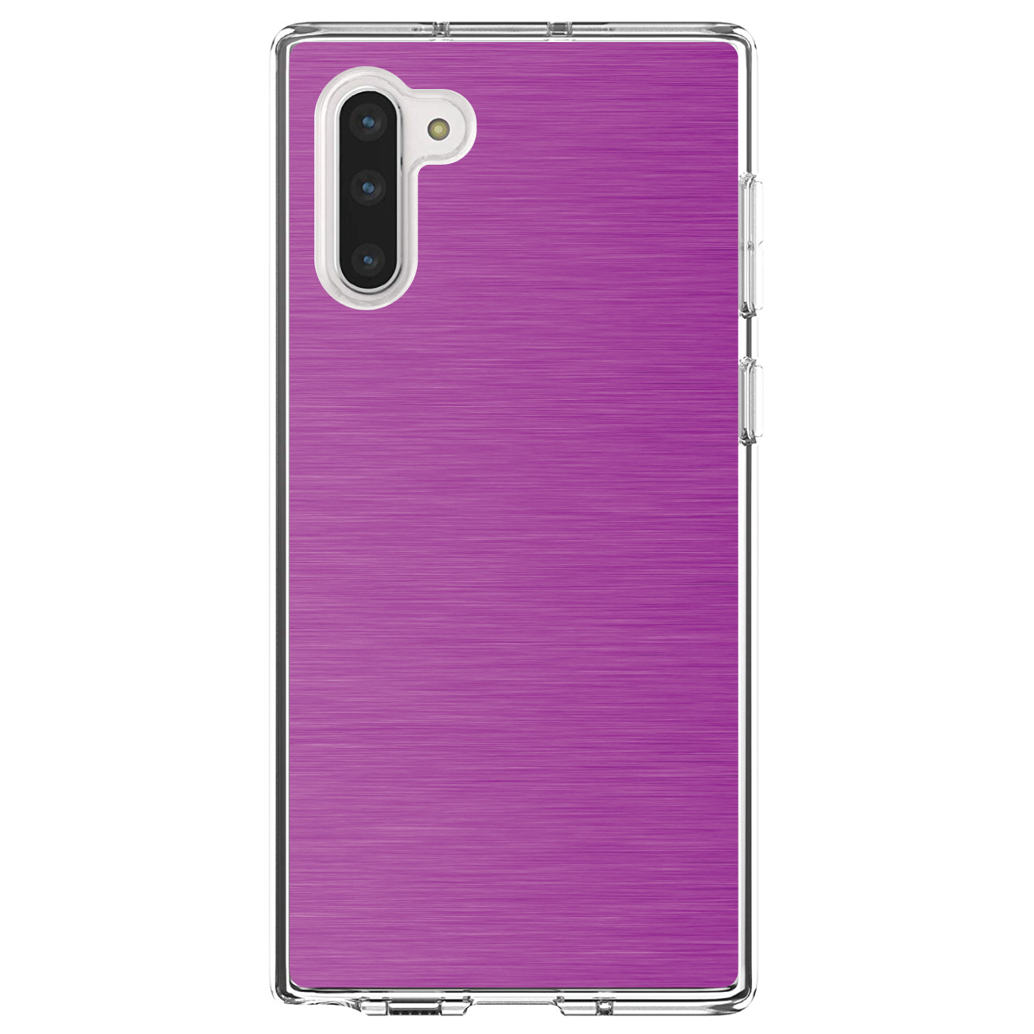 Clear Case for Galaxy Note Hot Pink Stainless Steel Print - Picture 4 of 7