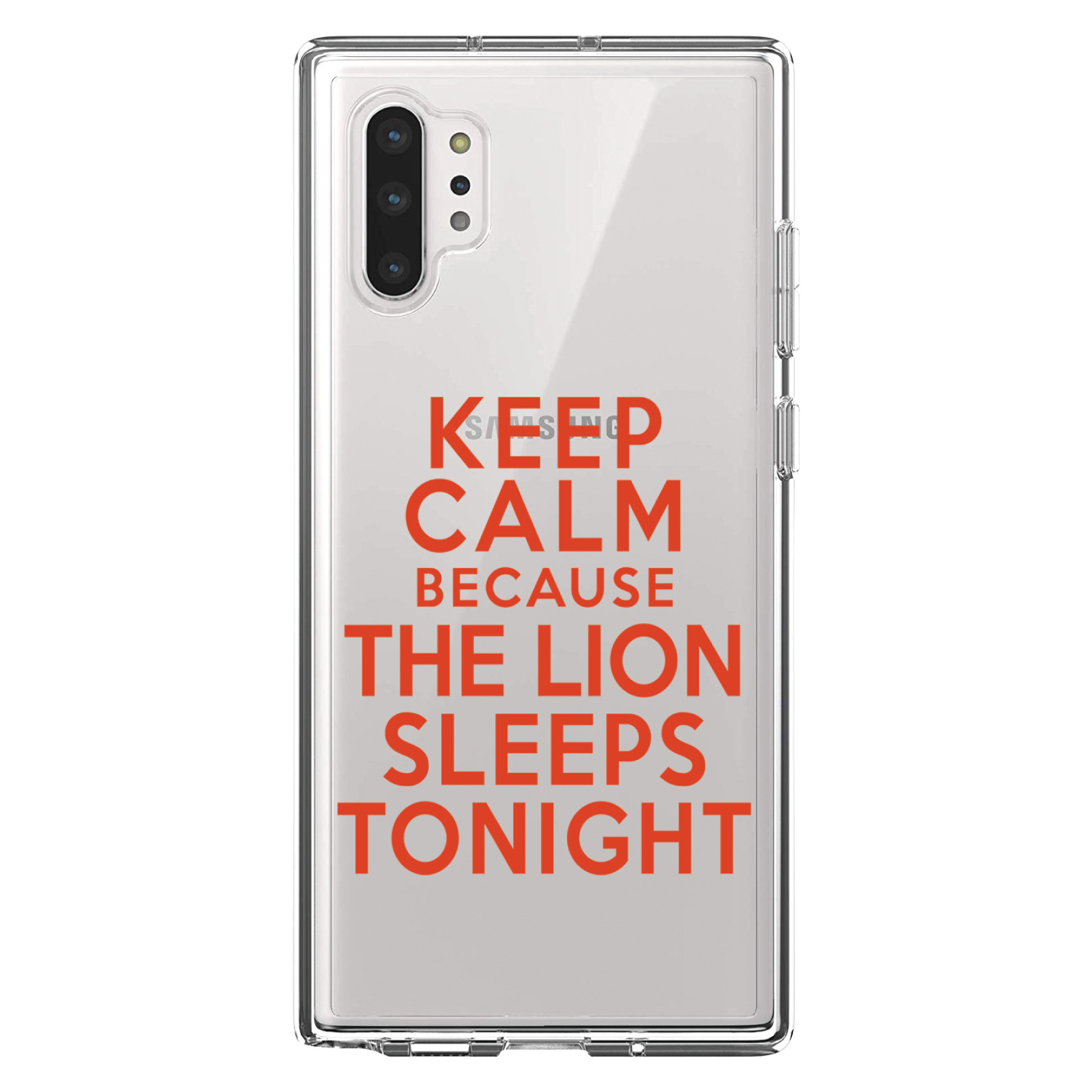 Clear Case for Galaxy Note Keep Calm The Lion Sleeps Tonight - Picture 5 of 7