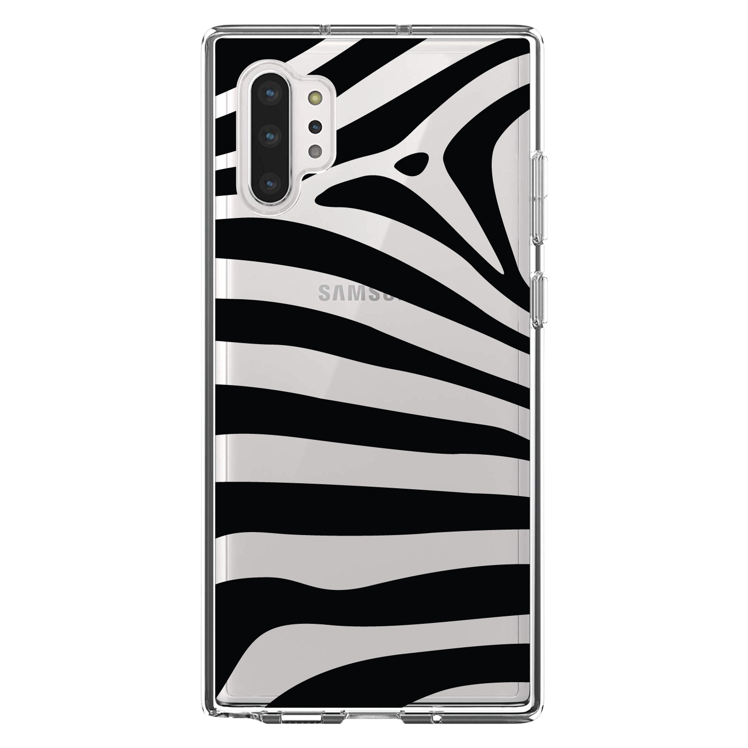 Clear Case for Galaxy Note Black & Clear Zebra Stripes - Picture 5 of 7