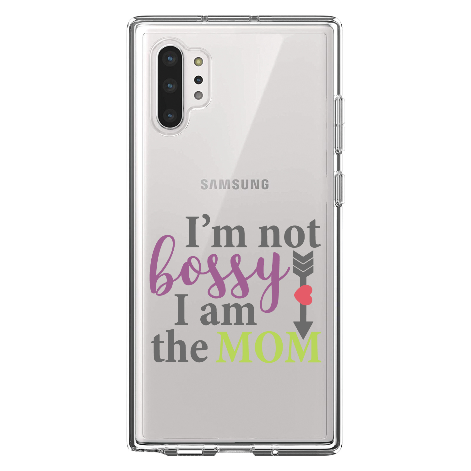 Clear Case for Galaxy Note I'm Not Bossy I Am The Mom - Picture 5 of 7