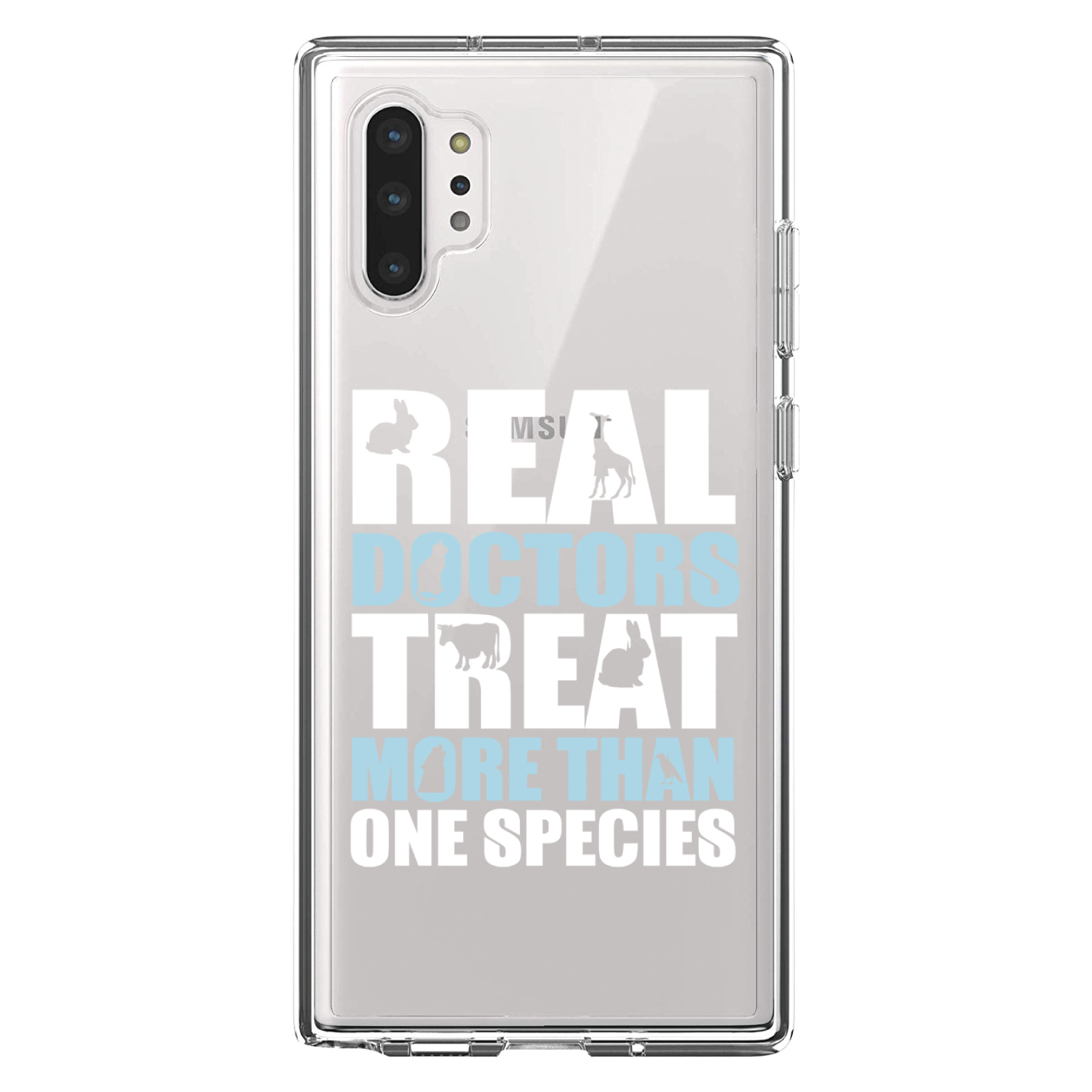Clear Case for Galaxy Note Real Doctors Treat More Than One Species - Bild 5 von 7