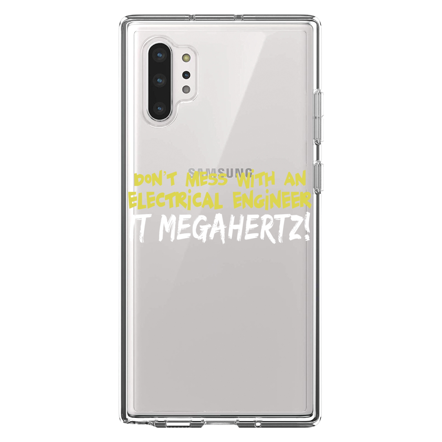 Clear Case for Galaxy Note Dont Mess Electrical Engineer Megahertz - Picture 5 of 7