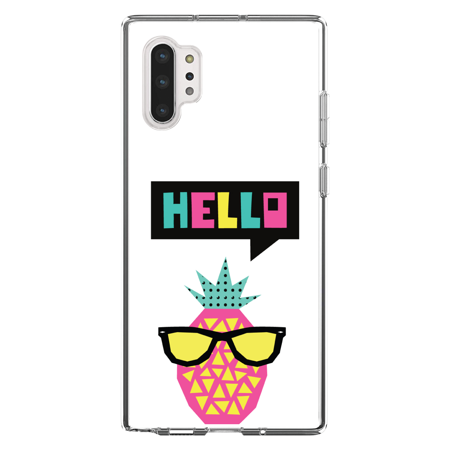 Clear Case for Galaxy Note Hello Cartoon Pineapple - Imagen 5 de 7