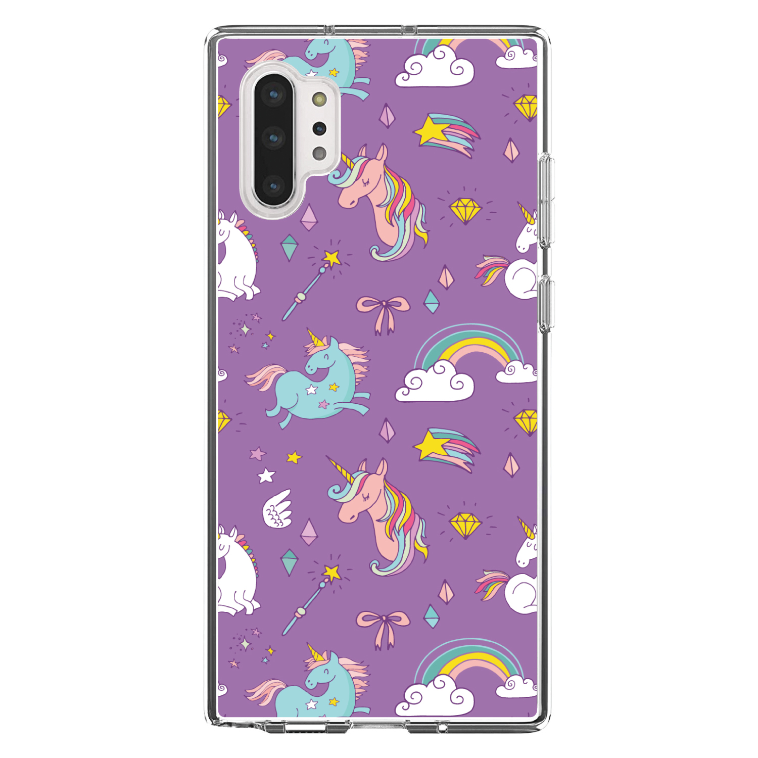 Clear Case for Galaxy Note Unicorn Rainbow Wand Purple - Bild 5 von 7