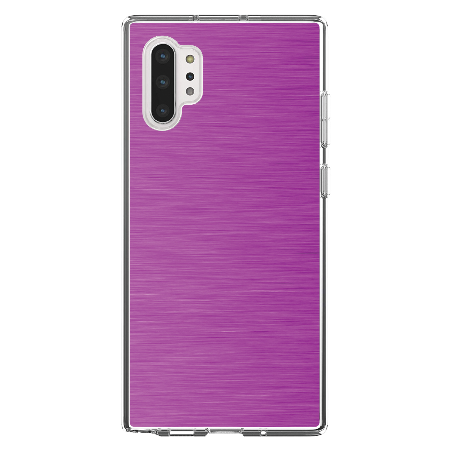 Clear Case for Galaxy Note Hot Pink Stainless Steel Print - Picture 5 of 7