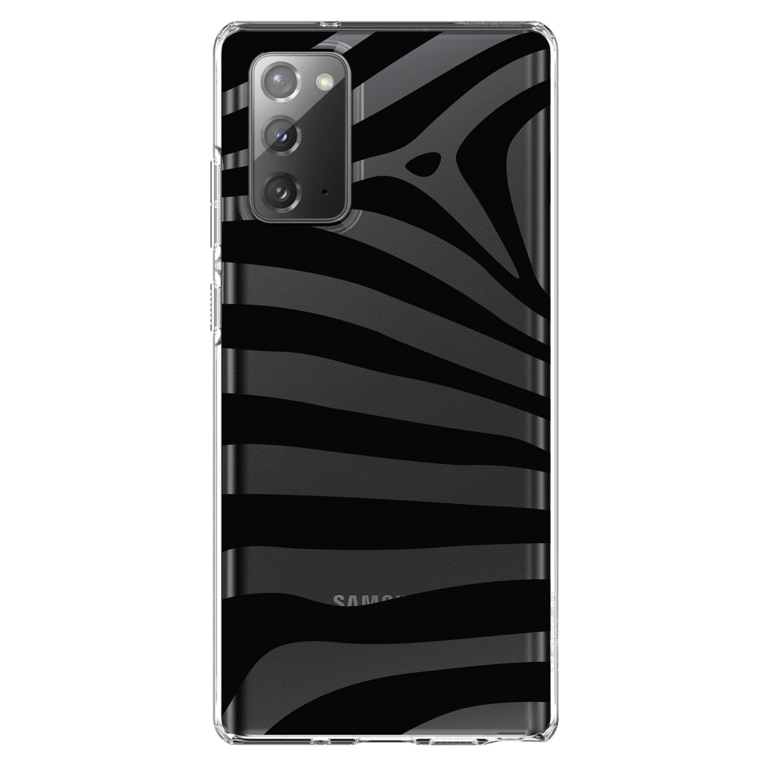 Clear Case for Galaxy Note Black & Clear Zebra Stripes - Picture 2 of 7
