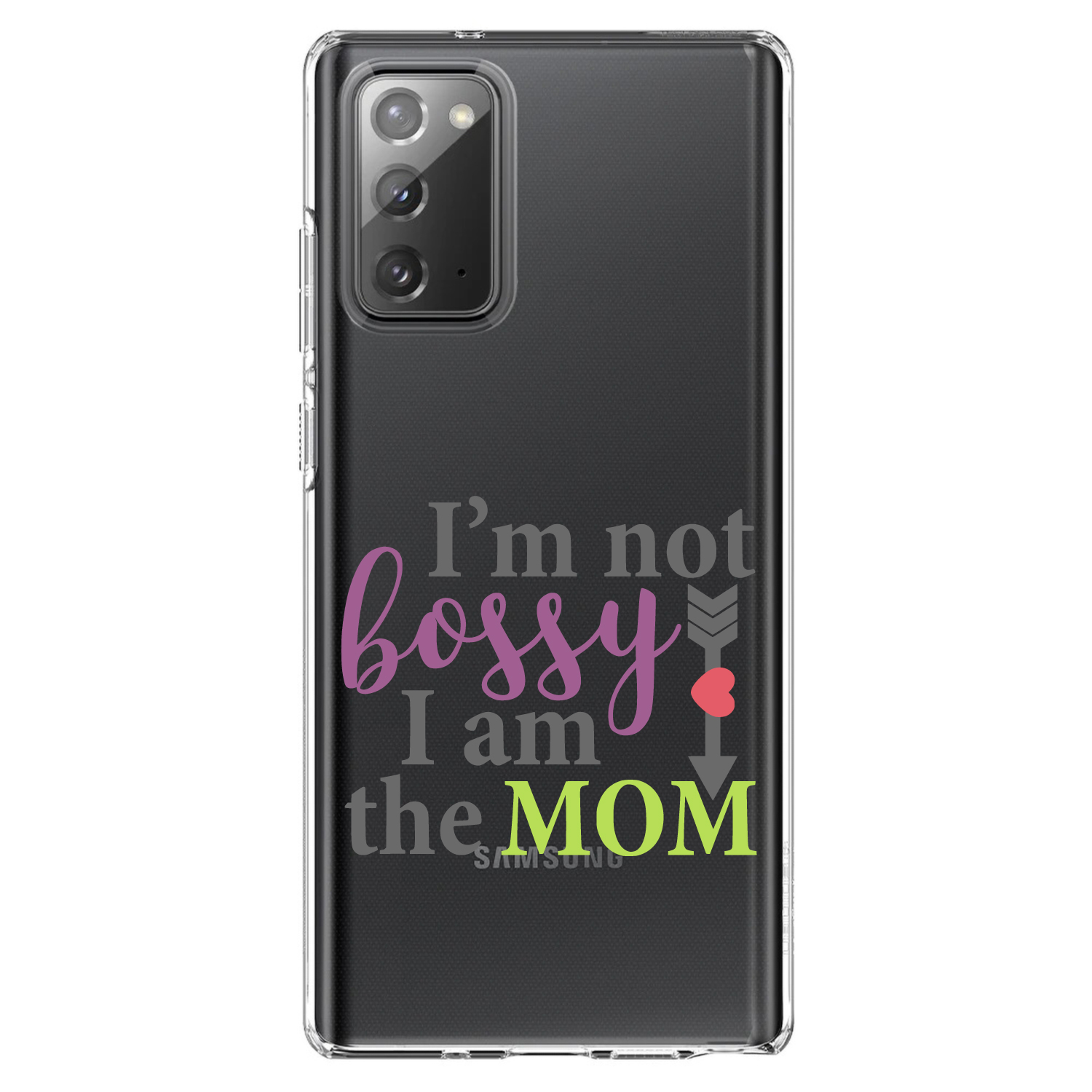 Clear Case for Galaxy Note I'm Not Bossy I Am The Mom - Picture 2 of 7