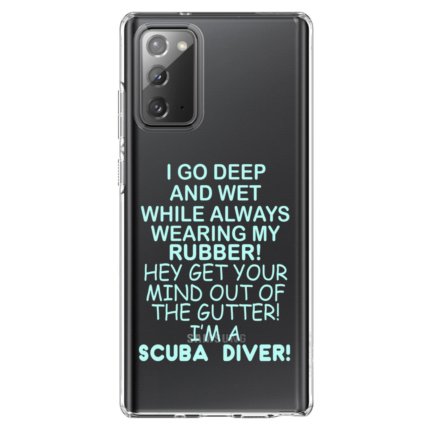 Funda Transparente para Galaxy Note I Go Deep & Wet Usando Goma Buceo - Imagen 2 de 7