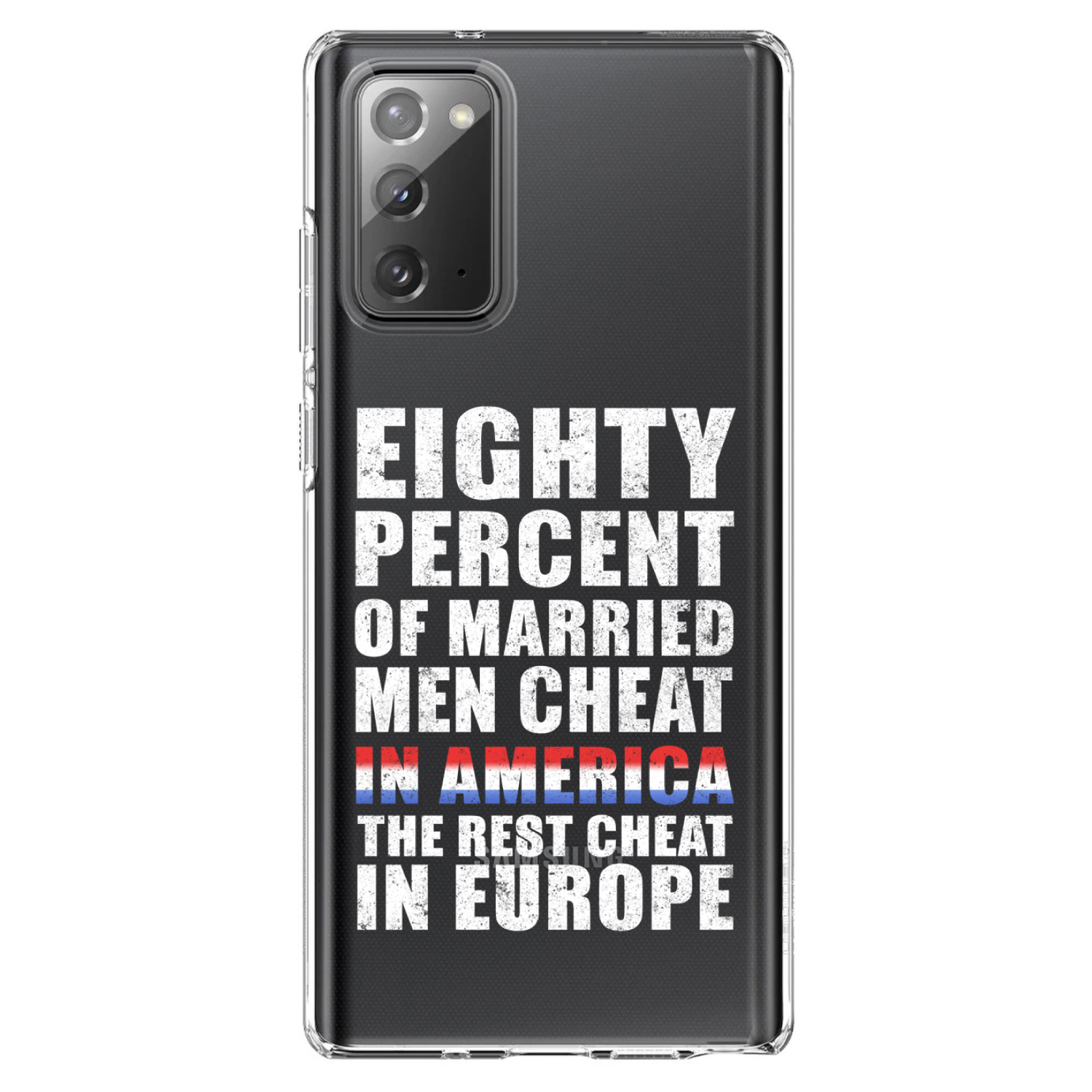 Clear Case für Galaxy Note Married Men Cheat in America - Bild 1 von 7