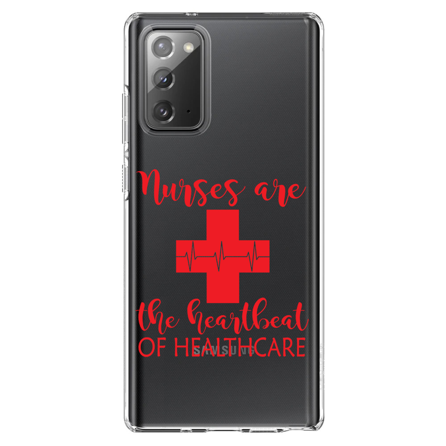 Clear Case for Galaxy Note Nurses Are The Heartbeat of Healthcare - Picture 2 of 7