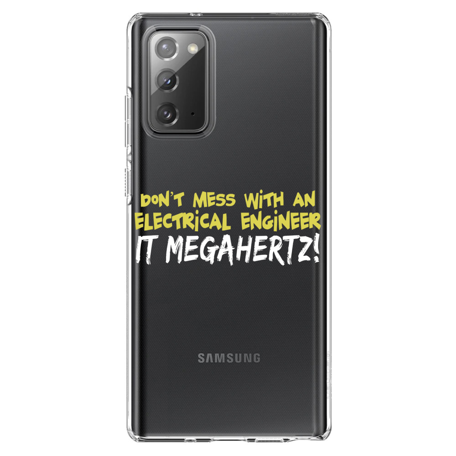 Clear Case for Galaxy Note Dont Mess Electrical Engineer Megahertz - Picture 2 of 7